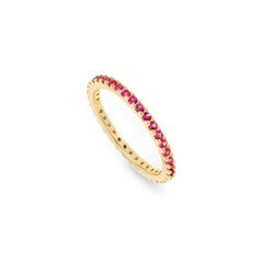 July Birthstone Eternity Stacking Ring