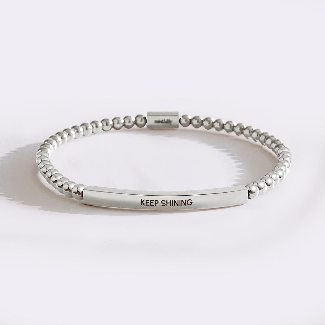 Keep Shining Beaded Inspire Bracelet