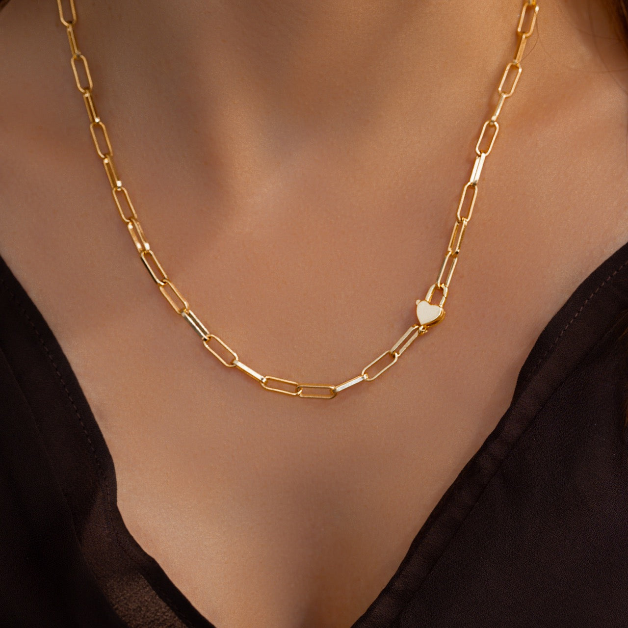 Heart Padlock Necklace