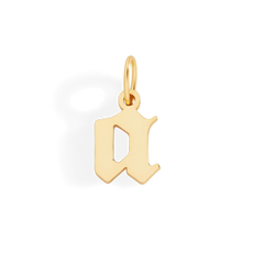 Old English Letter Charm