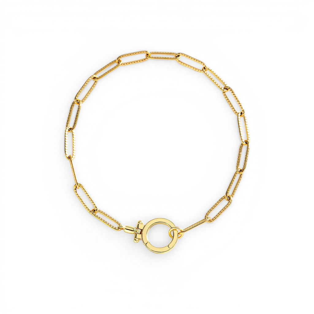 Mint Paperclip Textured Bracelet – Jwwlcc