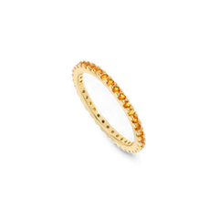 November Birthstone Eternity Stacking Ring
