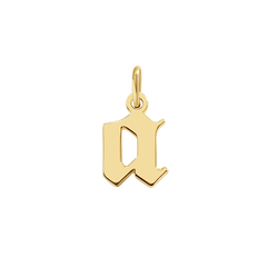 Old English Letter Charm