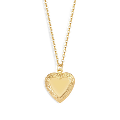 Personalized Heart Locket Necklace