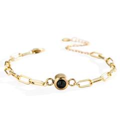 Photo Bracelet with Paperclip Chain