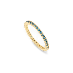 September Birthstone Eternity Stacking Ring