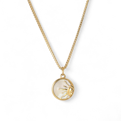 Enamel Sun Pendant Necklace