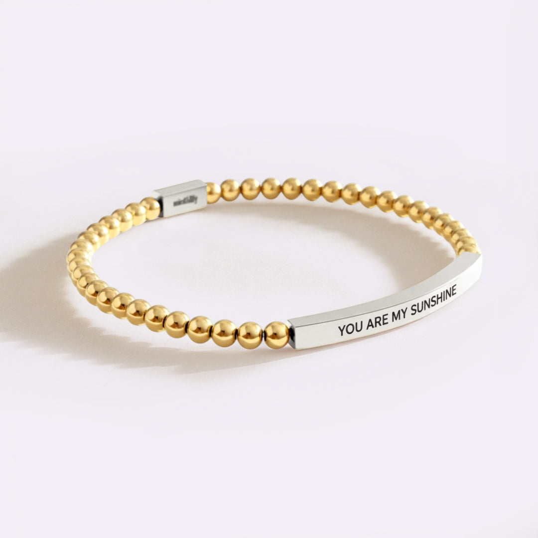 You Are My Sunshine Beaded Inspire Bracelet