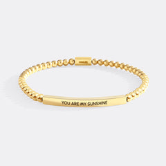 You Are My Sunshine Beaded Inspire Bracelet