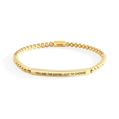 You Are The Sister I Got To Choose Beaded Inspire Bracelet
