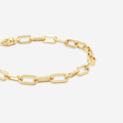Open Link Paperclip Chain Bracelet