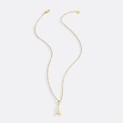 Minimalist Initial Charm Necklace