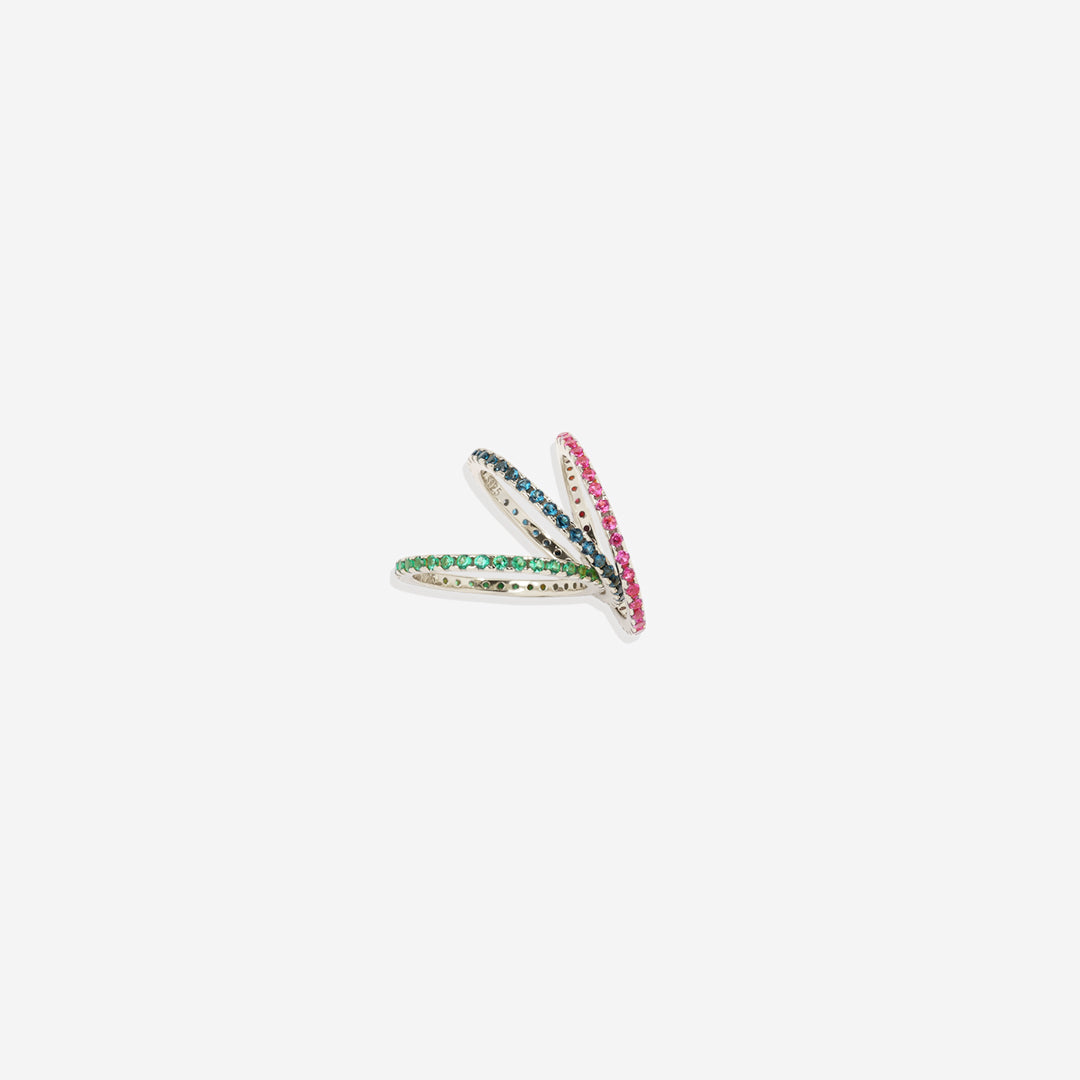 September Birthstone Eternity Stacking Ring
