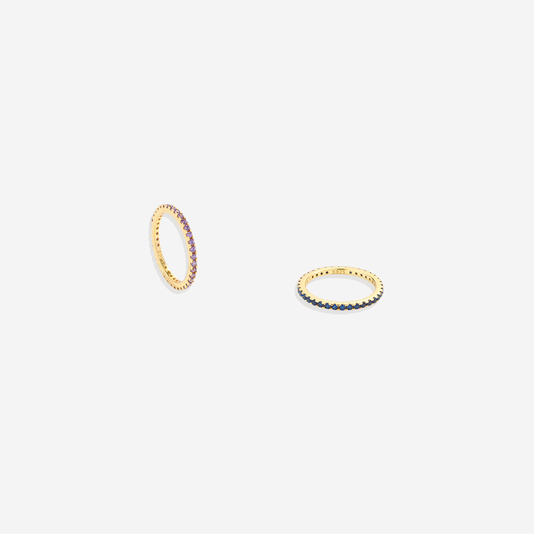 October Birthstone Eternity Stacking Ring