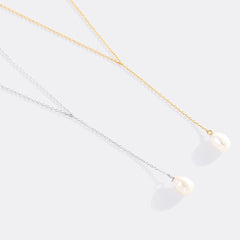 Pearl Lariat Necklace