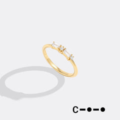 Dainty Personalized Morse Code Ring