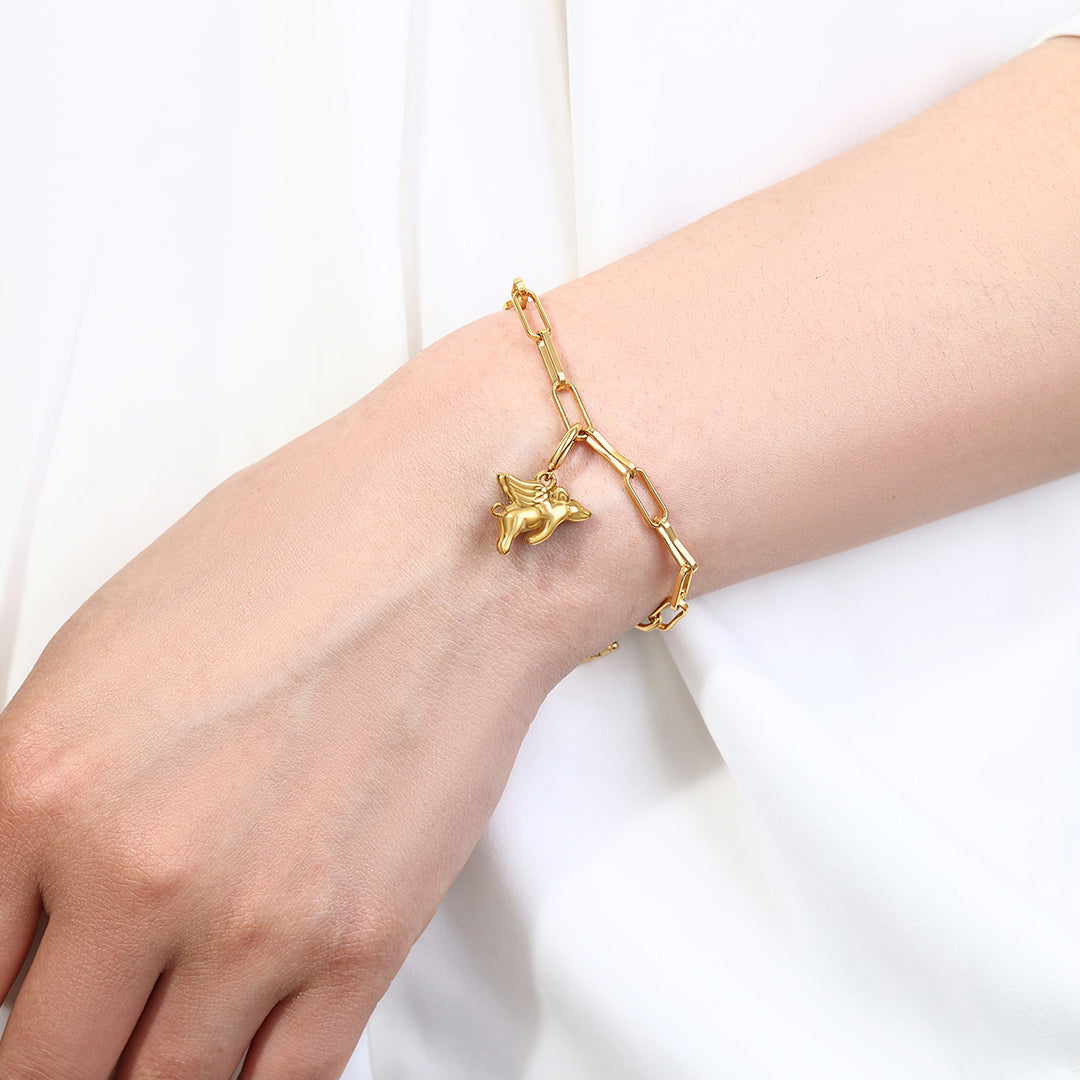 Flying Pig Charm