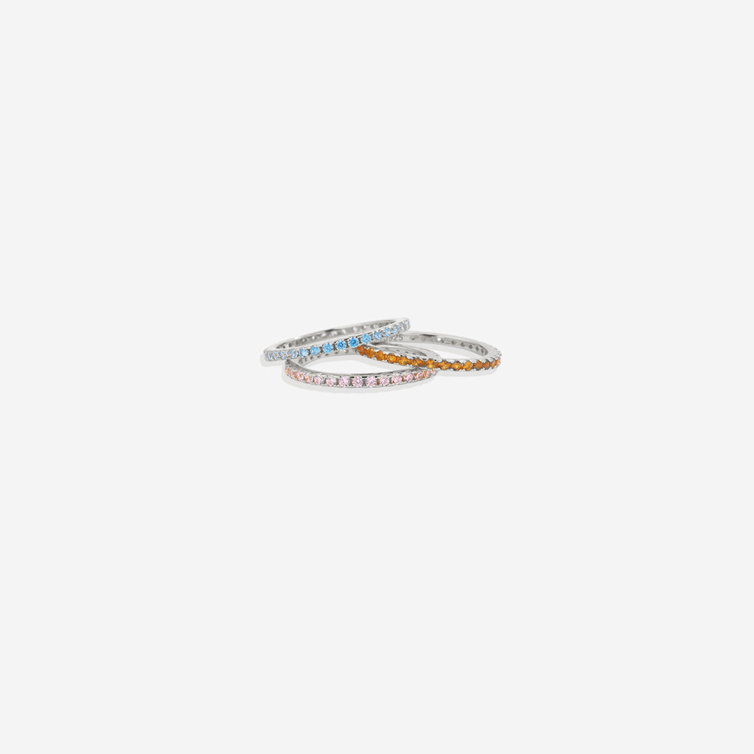 September Birthstone Eternity Stacking Ring