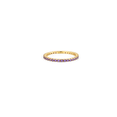 June Birthstone Eternity Stacking Ring