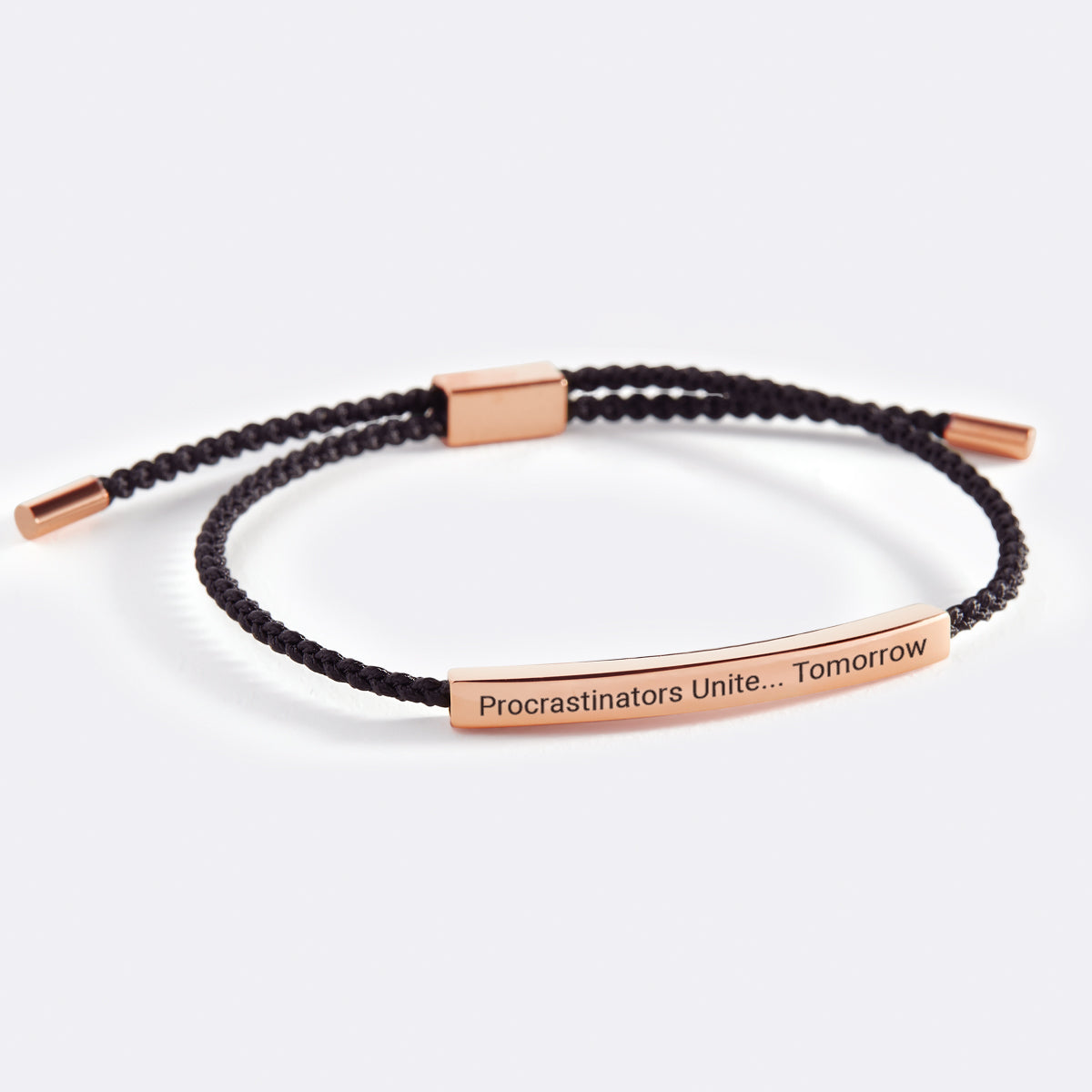 Procrastinators Unite... Tomorrow Inspire Bracelet
