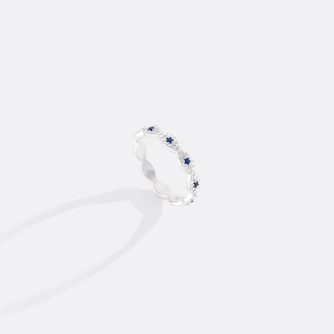 Pave Evil Eye Ring